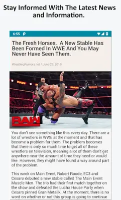 Wrestling News android App screenshot 6